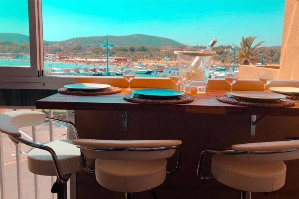 Face Mer Entre Plage Et Marina Bormes-les-Mimosas Exterior foto